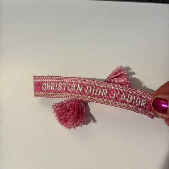 MOVING SALE Christian Dior Pink J'Adior Woven Friendship Bracelet - Picture 5 of 7